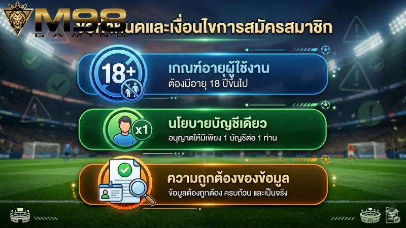 ข้อกำหนดและเงื่อนไขการสมัครสมาชิก